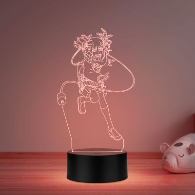 3D Led Night lamp My Hero Academia himiko togo452 Anime lamp